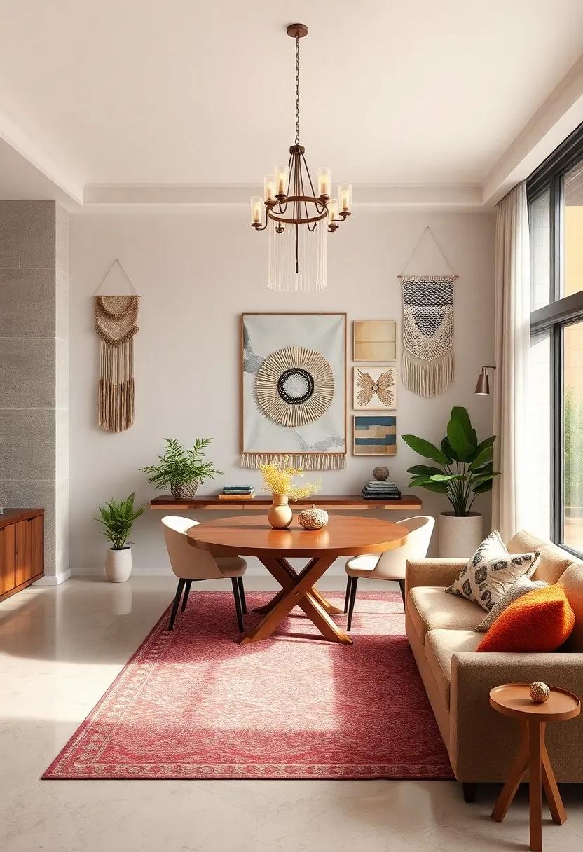 Textile Wall Hangings: Incorporate woven textiles or macramé for ​a tactile contrast that softens the room and adds‌ warmth