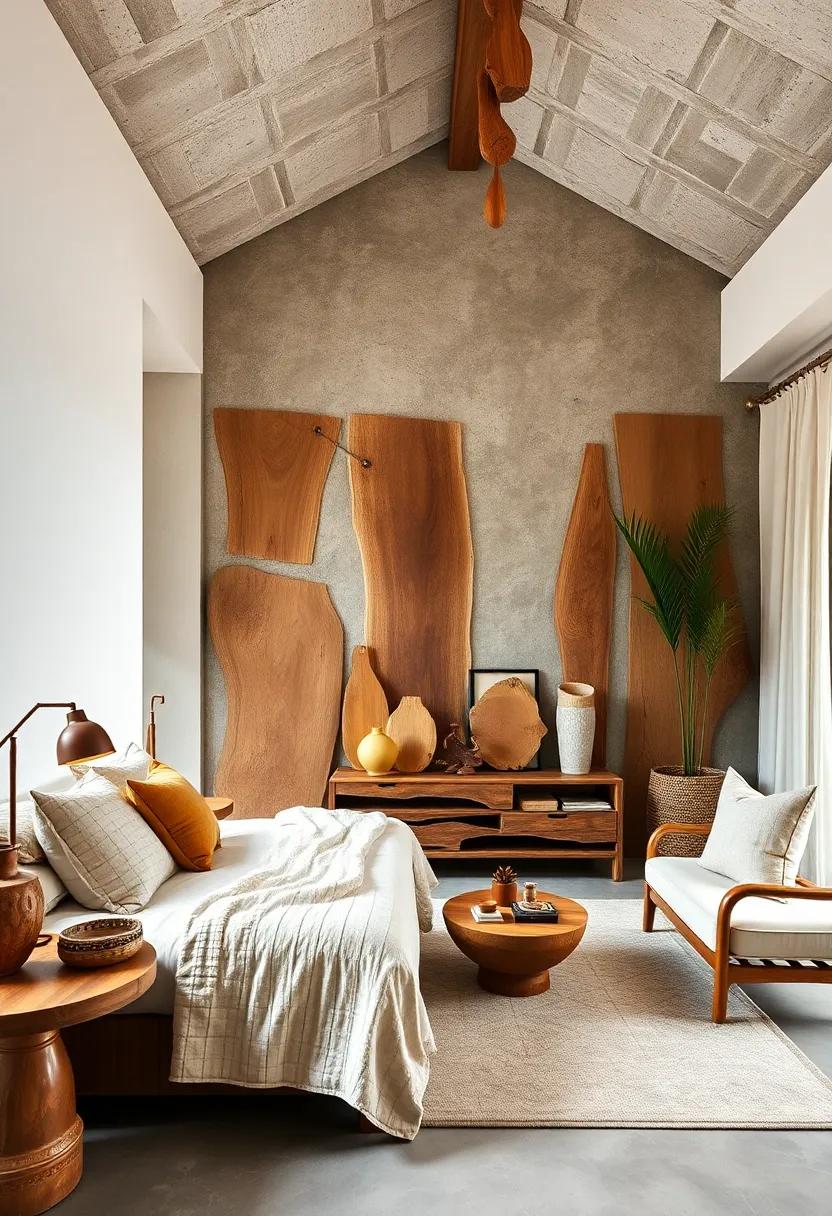 Handcrafted decor: Incorporate artisanal‍ wooden sculptures or carvings to add a touch of artistry and handcrafted charm to your​ bedroom