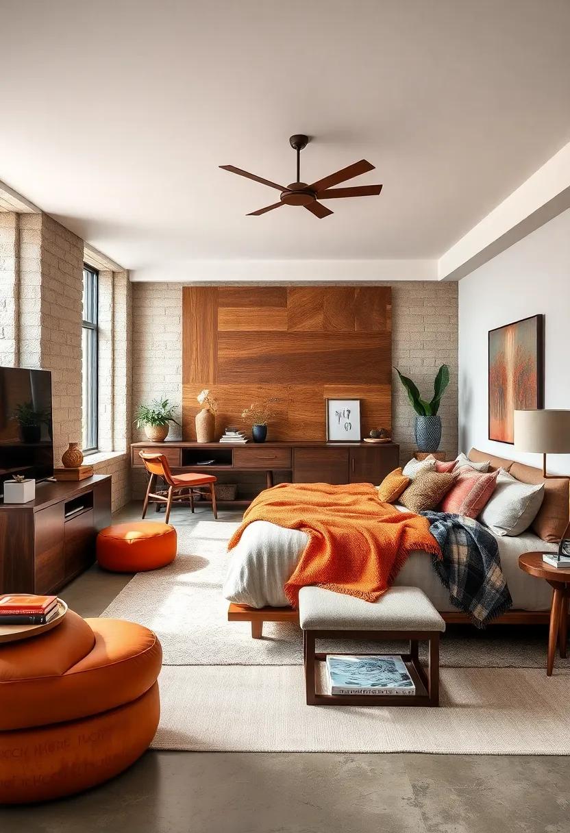 Natural Color Pops: Pair wood accents with vibrant cushions or throws to⁢ create a lively contrast that brings energy to your eclectic bedroom