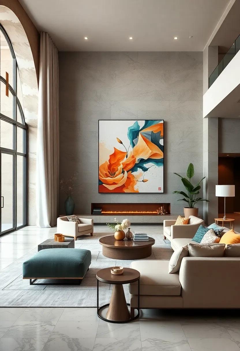 Create a Serene Color Palette: Choose a calming⁣ color scheme ‌that⁤ allows the artwork to take center stage while‌ providing a tranquil backdrop