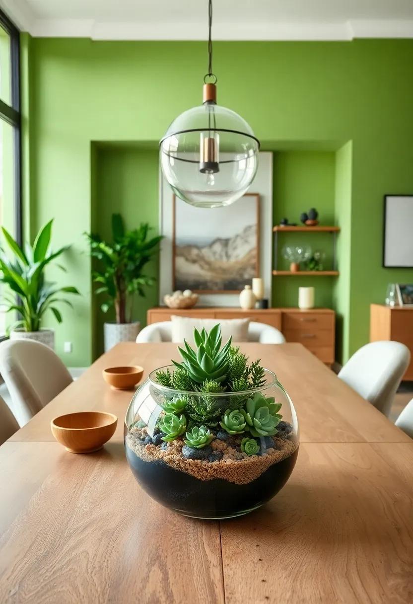 Nature-Inspired ‌Artwork: Hang artwork featuring green ‍landscapes or abstract representations of​ nature to tie in the theme⁤ harmoniously