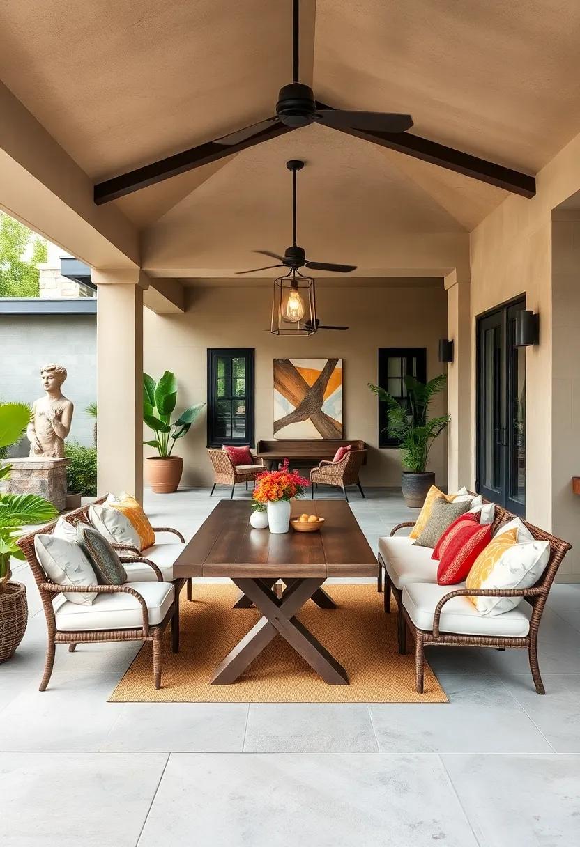 Artistic ⁣Accents: ⁤Get inspired by adding artistic ‌elements, ⁣such as sculptures or murals, to‍ create a ‌unique and vibrant outdoor dining experience