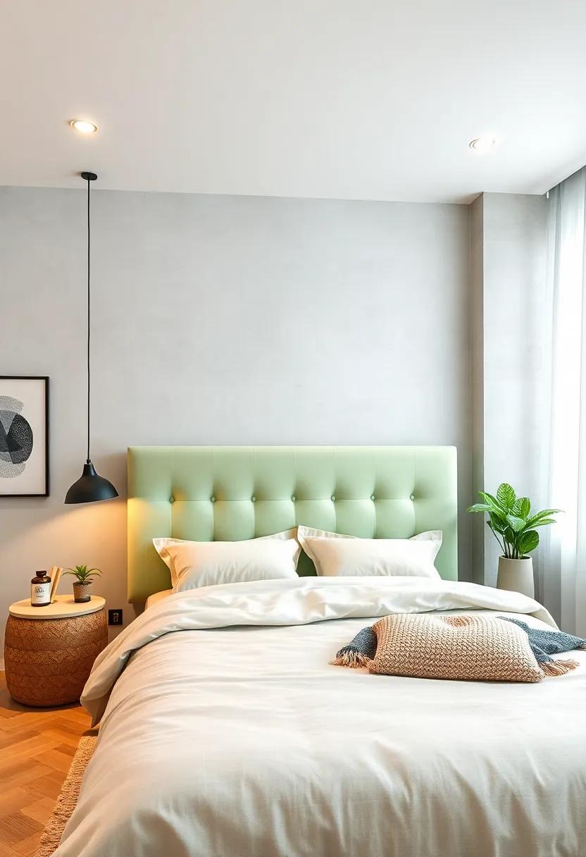 Soft Green‌ Headboard: A cushioned,light green headboard⁢ can add comfort and elegance,ensuring your bed stands out as the room’s centerpiece