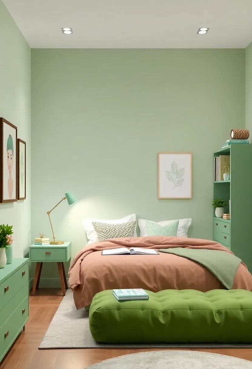 Green Themed Study Supplies: Utilize light green notebooks, pencil cases, and organizers‌ to carry your theme into your academic equipment