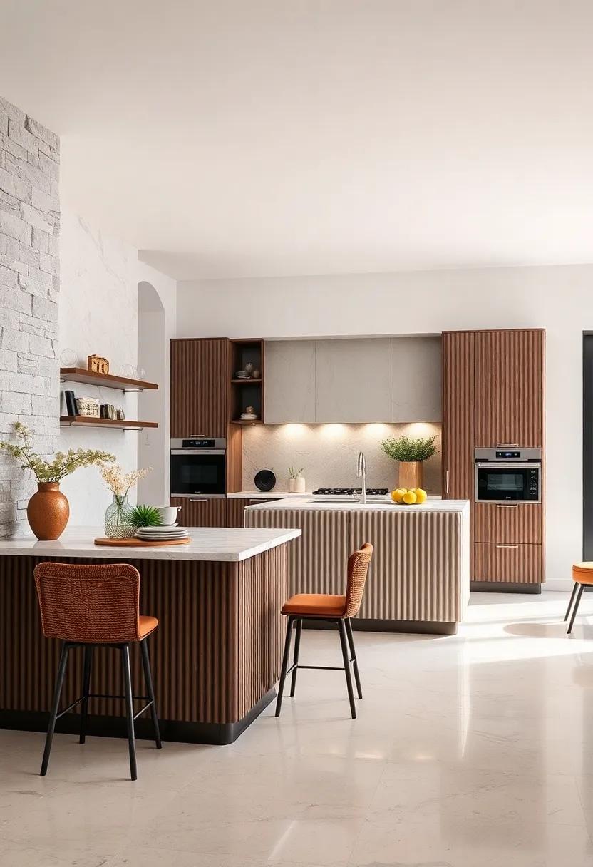 Textured Surfaces: ⁢Incorporate cabinets with unique textures, like ribbed ​or fluted designs, to create visual interest ⁣and depth in‍ your kitchen aesthetic