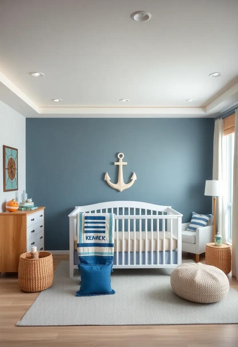 Ocean Color ⁣Palette: Choose a color palette of ocean blues, sandy beiges, and crisp ⁢whites ​to give the room a serene marine ​atmosphere