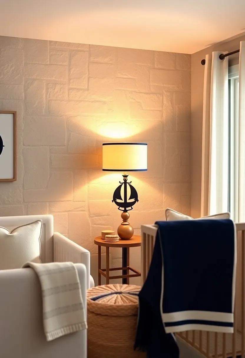 Themed Lamp: Incorporate a lamp ⁤featuring nautical​ elements like ships,ropes,or ‌anchors for‍ functional⁣ decor