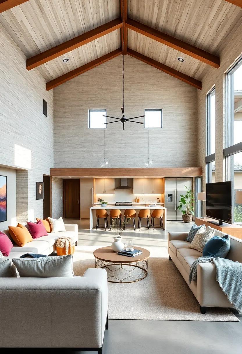 Cohesive ⁣Color Palette:​ choose a harmonious color scheme⁣ that flows throughout the living room and kitchen, promoting a seamless transition between areas