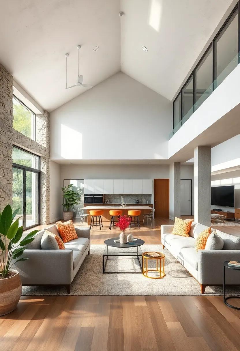 Use Glass Elements: incorporate glass ‍doors or ‌partitions to maintain openness while visually separating spaces and allowing light‌ to flow freely