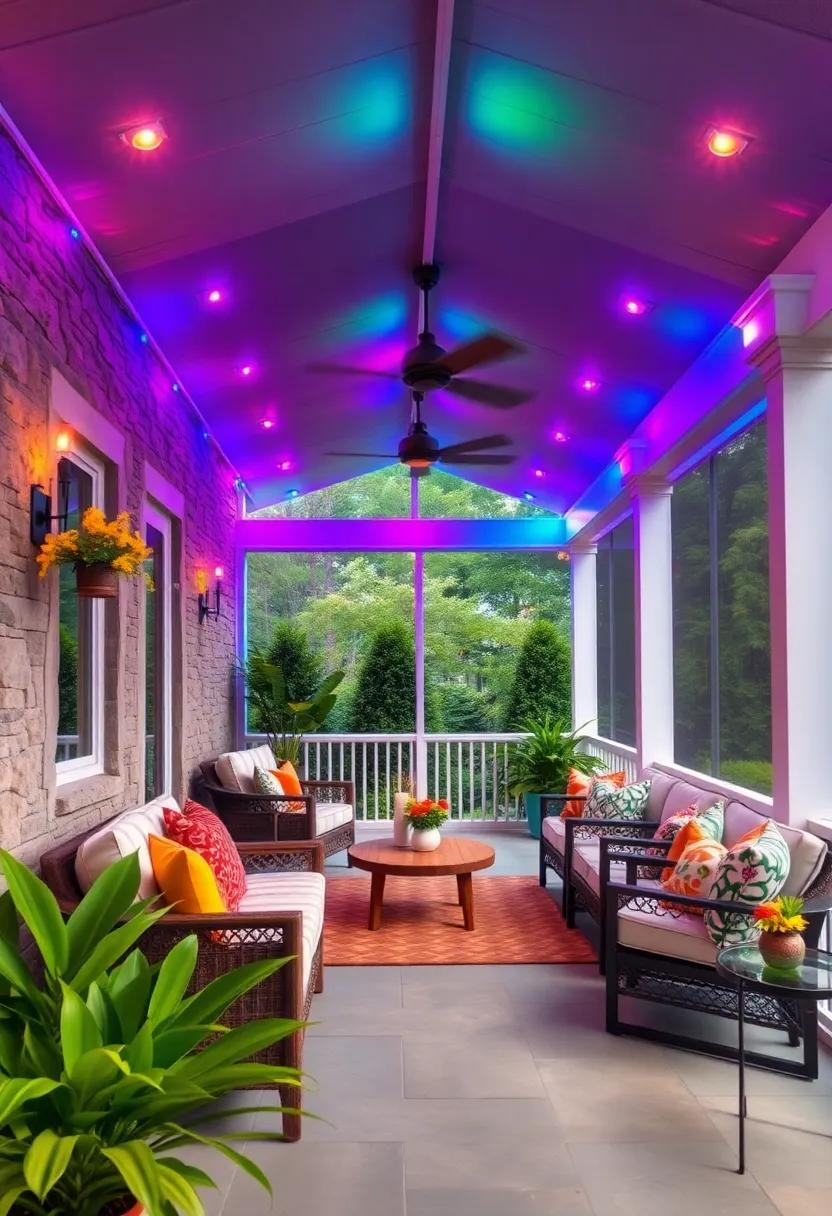 Integrate ‌colorful lights ⁢to⁤ reflect your personality and ⁤complements‍ your decor, adding vibrancy ⁢to ​the ⁤atmosphere