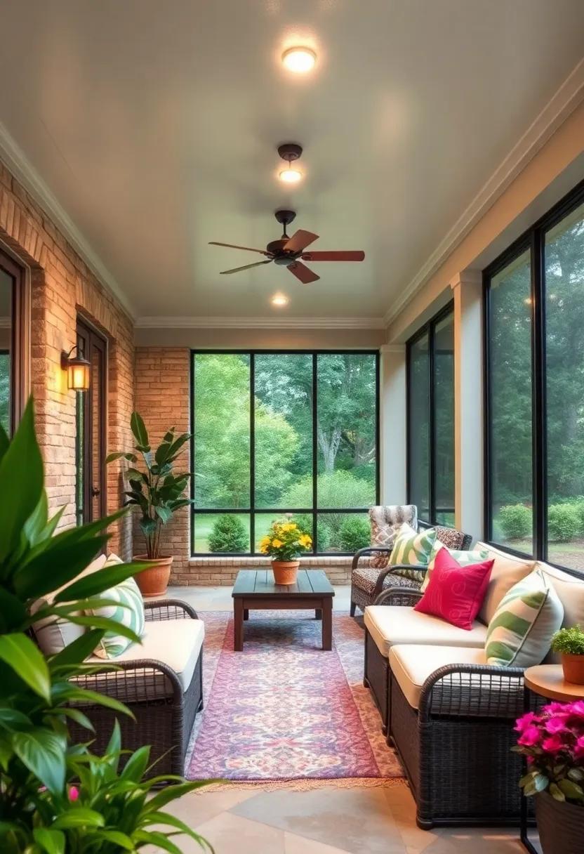 Paint the ceiling a soft color ‍and⁣ use bright fixtures to⁤ create an illusion of height and⁢ space in your porch