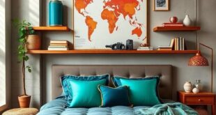 27 Inspiring Travel-Themed Bedroom Shelf Decor Ideas to Wanderlust Your Space