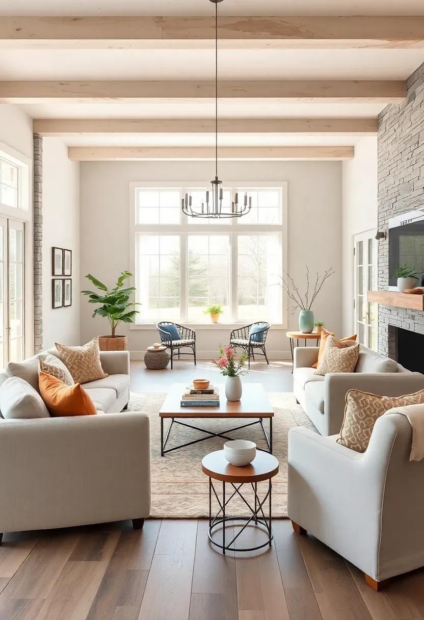 19 Cozy Essentials for a Soft Ivory Farmhouse Living Room That Inspires Tranquility