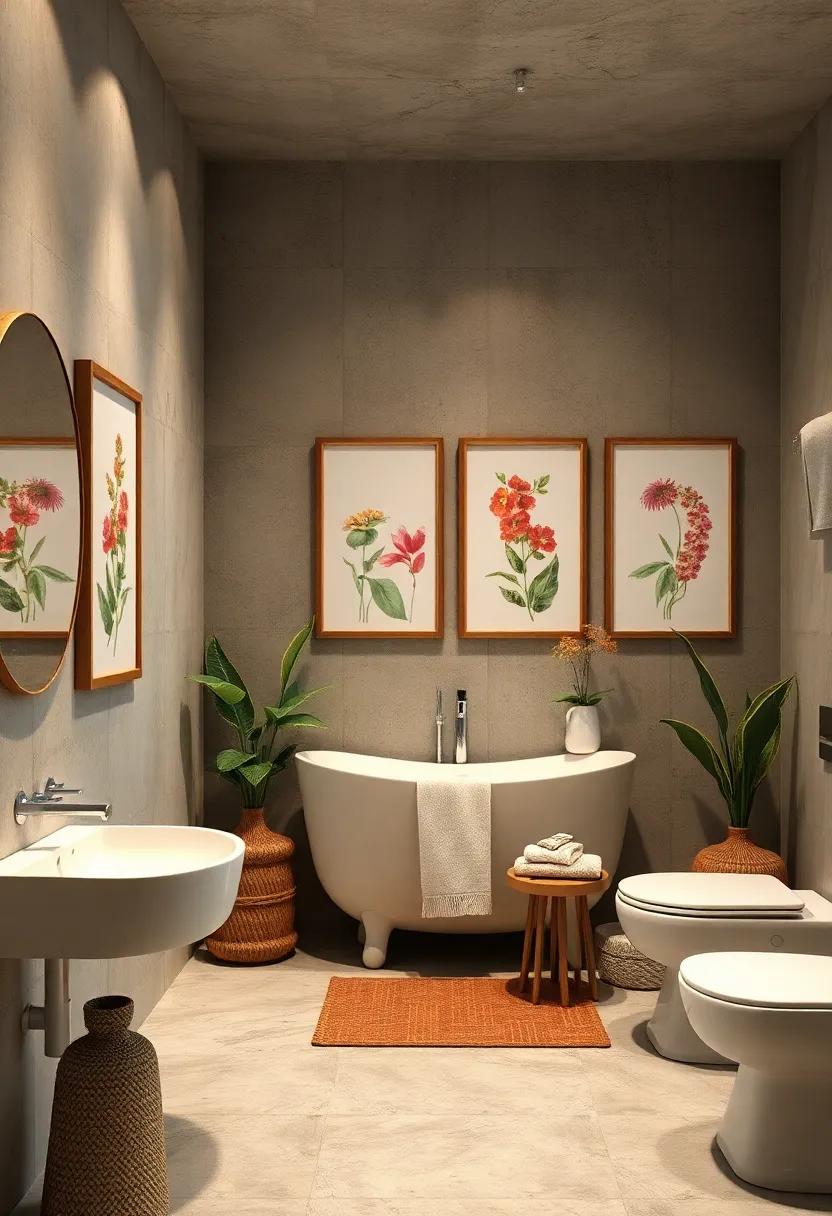 Framed Botanical Prints: Add framed botanical prints to bring a touch of nature indoors while keeping ‌the retro theme alive