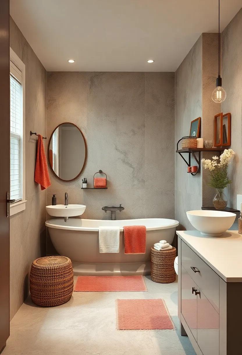 Vintage Accessories: Decorate with vintage soap dishes, towels, or pictures to complete the nostalgic atmosphere