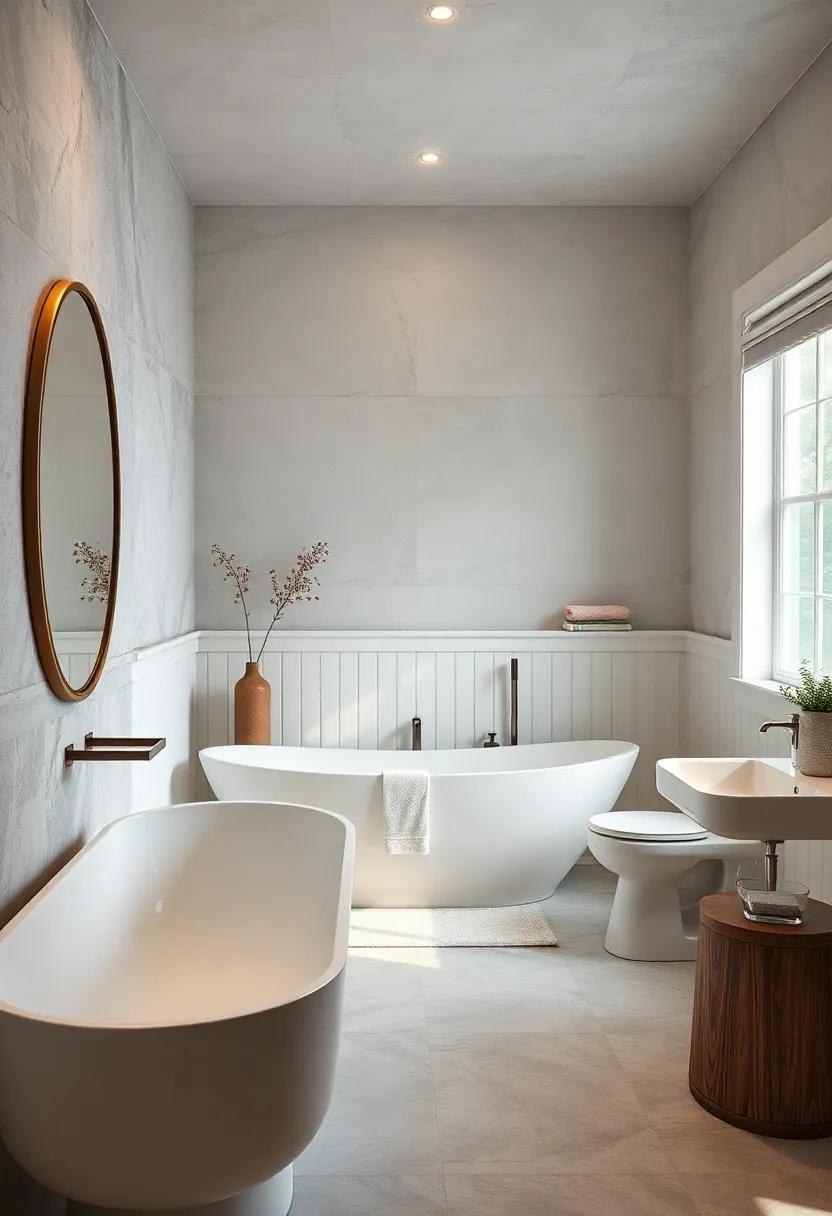 Wall‍ Panels: Consider ⁢beadboard or wainscoting to⁢ add ​depth ‍and an old-world charm to ⁤your bathroom