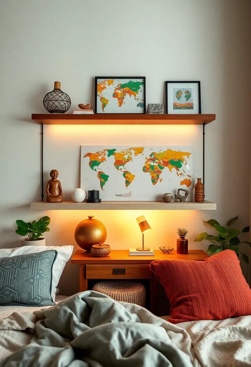 travel Quote Framed Art: Select inspiring travel⁣ quotes and frame them to ​create a positive and motivating ⁣ambiance on your shelves