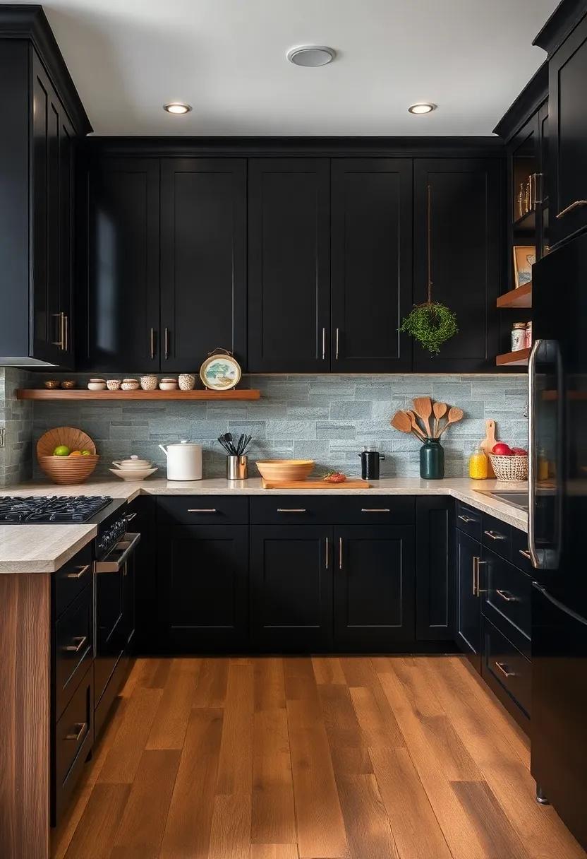 Statement Appliances: Learn how to​ select ⁢bold kitchen appliances that stand ⁤out ⁣against deep black ‍cabinetry and rich butcher block