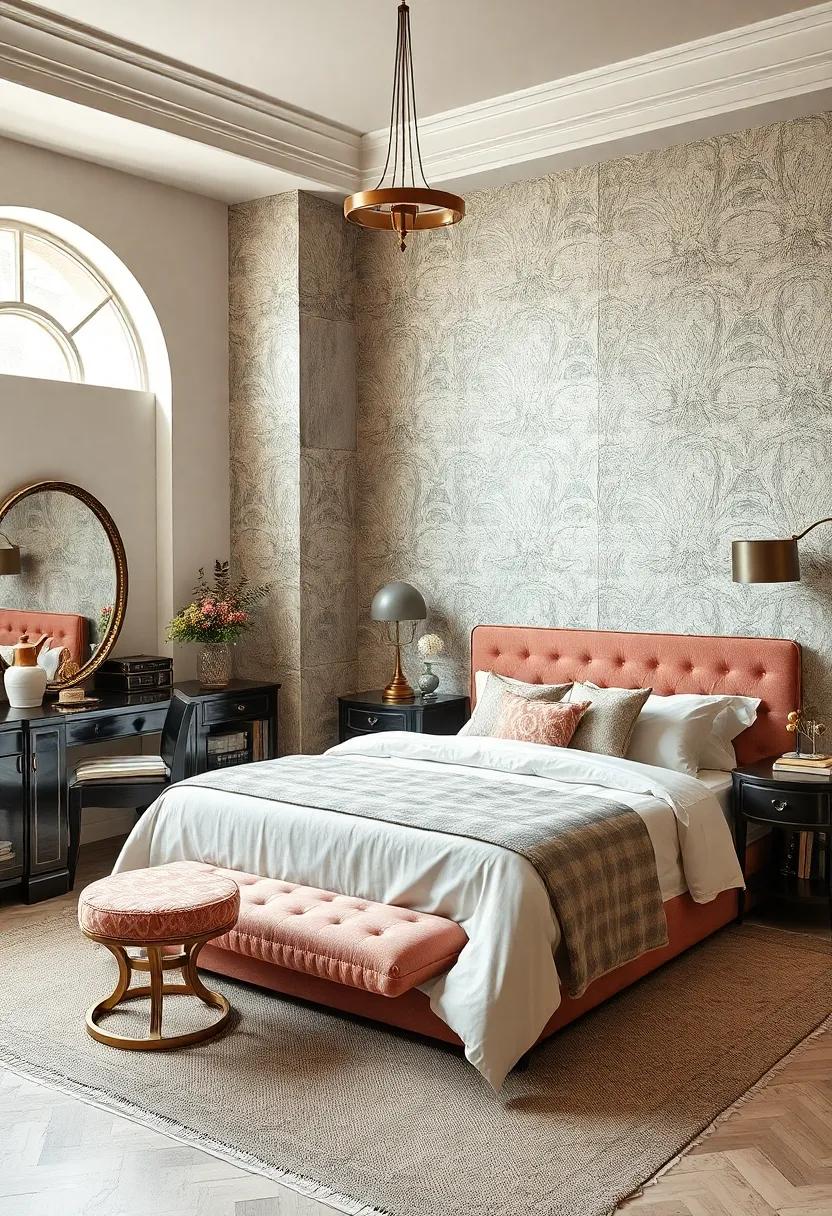 Art Deco Furniture: With bold lines and luxurious materials,​ Art Deco ​elements⁣ can ⁤add a touch of glamour‌ and timeless sophistication to the​ space