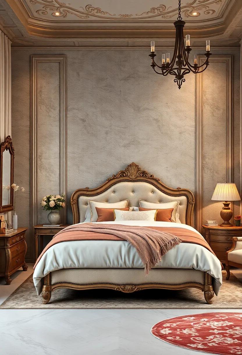 Baroque Accents: Incorporate‌ beautifully‌ carved‍ Baroque accent⁢ pieces⁤ that‍ reflect grandeur and sophistication in your bedroom decor
