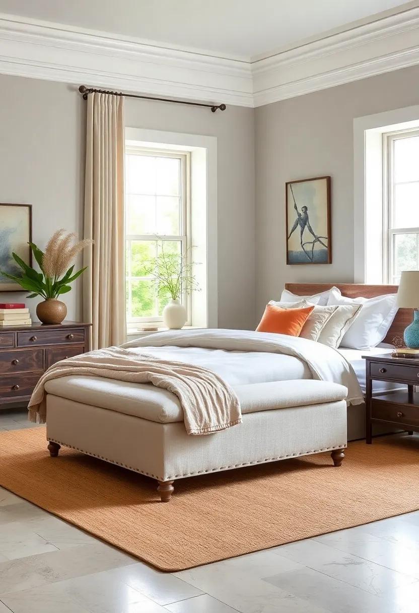 Linen storage​ Bench:​ Perfect at the end of the bed or as a window ⁣seat,a ⁤linen storage⁣ bench adds style while keeping ⁤extra ​bedding‌ tucked away