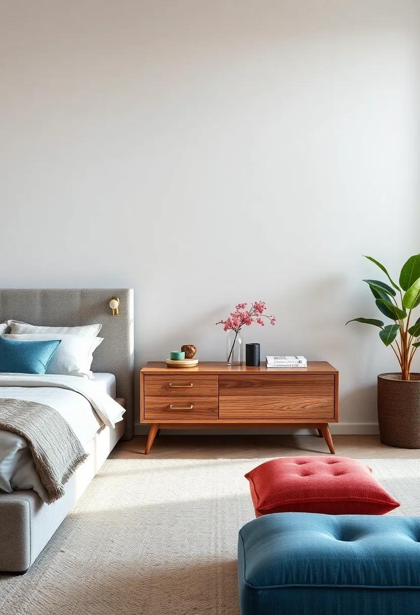 Mid-Century Modern Nightstands: Simple yet functional, these nightstands offer clean lines and ample ⁤storage, bridging​ the gap between modern and classic ⁣aesthetics