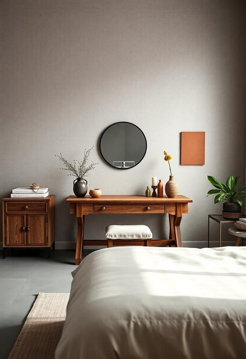 rustic Farmhouse Table: A ⁢charming farmhouse table can double as ⁣a ‌workspace ‍or ⁢dressing⁣ area, bringing ​warmth and ⁢an inviting vibe to the ⁢bedroom