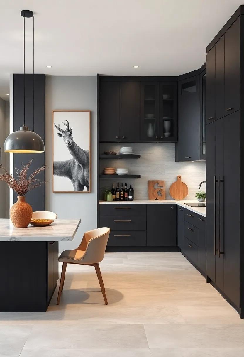 Blend with‌ Contemporary Decor: Use contemporary ‍art pieces and decor that harmonize with the elegance of dark grey ⁣cabinets for a chic⁢ aesthetic