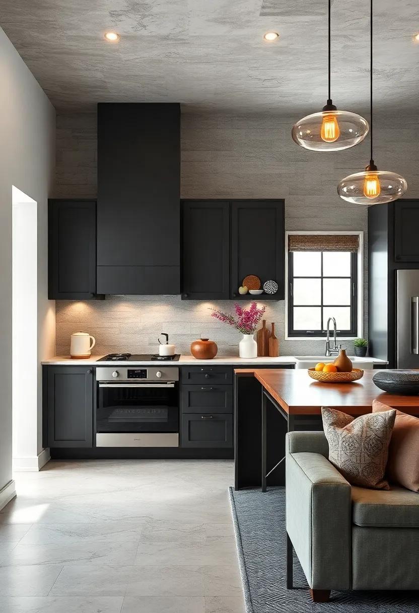 Incorporate Artistic Lighting: Choose statement light fixtures ⁤that create both‍ light and visual interest, serving as‍ art pieces in your​ dark grey kitchen