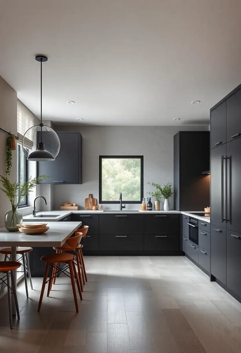 Go Monochromatic: Design a cohesive look by⁤ using various shades​ of grey in your kitchen, from light to dark, for a sophisticated atmosphere