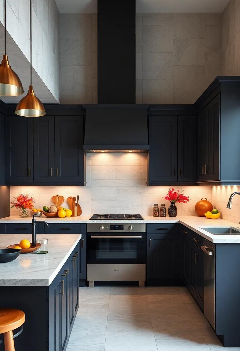 Use Bold ‍Accessories: Elevate your space by introducing colorful appliances, utensils, or decor that stand out ⁢against your dark grey cabinetry