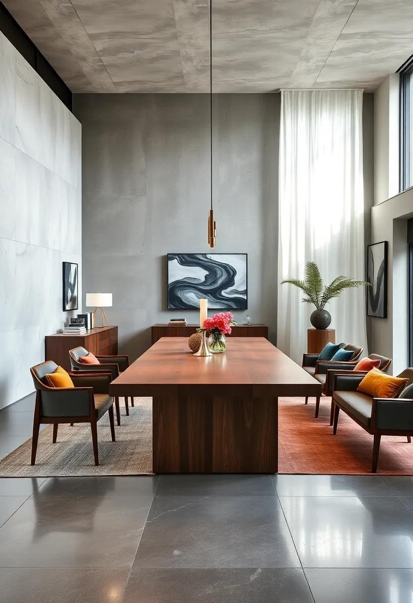 Bold Statements: Oversized Tables ‌That⁢ Make ⁢a Dynamic Focal Point