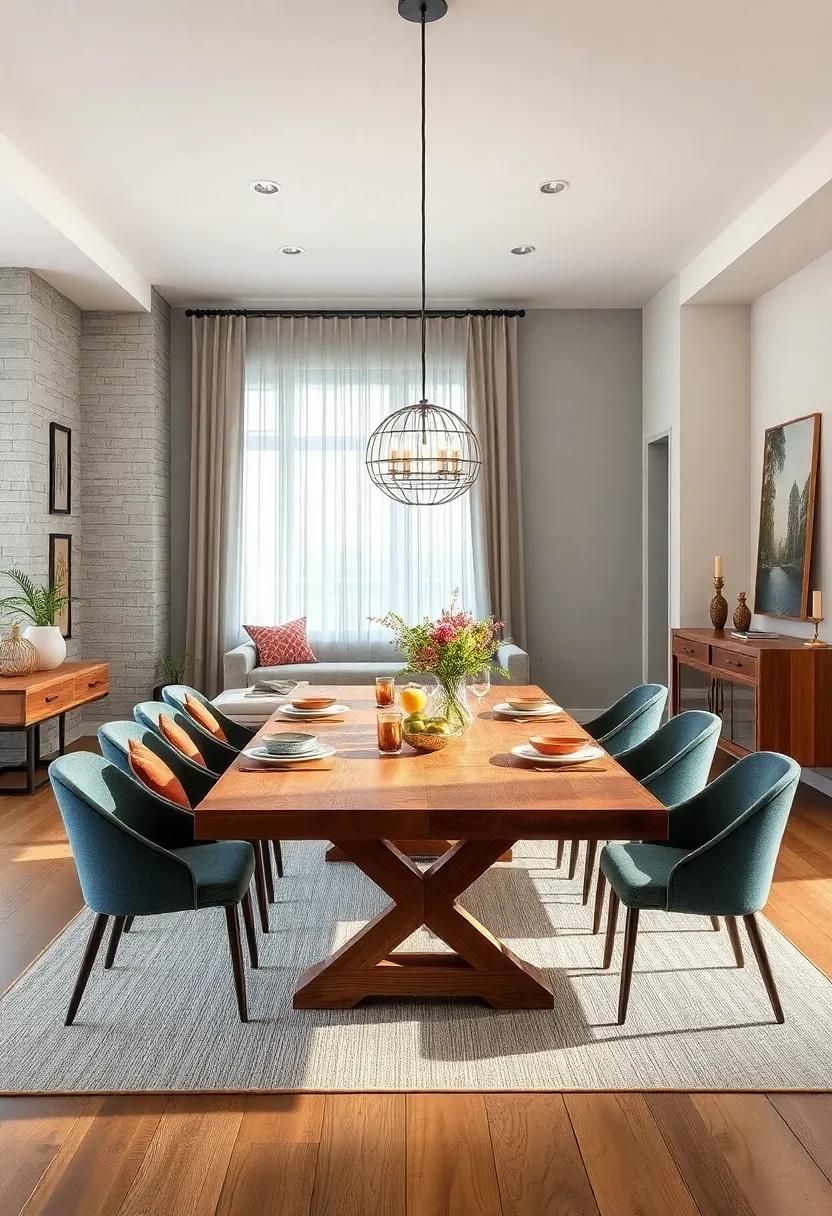 Rustic Charm: A Farmhouse Table ‌with Hidden Extensions for Cozy Gatherings