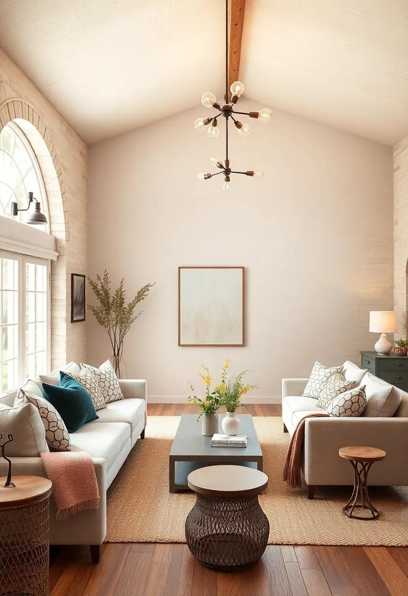 Warm Lighting Fixtures: Select⁤ warm-toned lighting ‌fixtures⁣ that ​cast a soft, inviting​ glow to create ⁤an atmosphere of tranquility ‌throughout the space