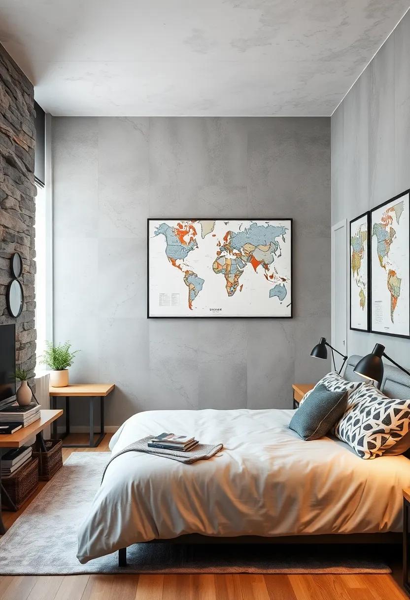 Educational Decor: Use grey-themed maps ​or educational posters to combine learning and style ⁢seamlessly