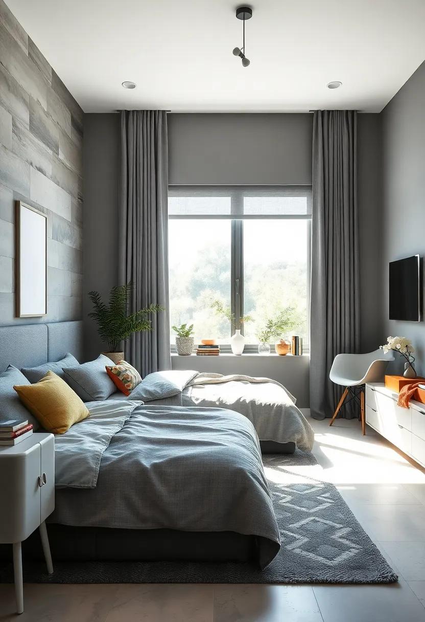 Modern ⁣Minimalist Furniture: Choose sleek, modern⁣ furniture pieces in‌ grey finishes‌ that offer both functionality ​and style