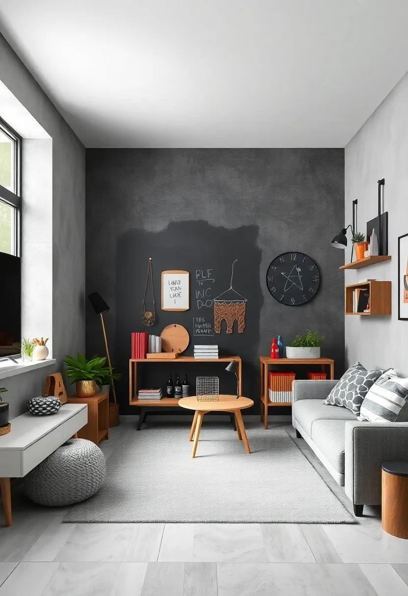 Personalizable Spaces: Dedicate a section ⁣of the room for personal expression with a chalkboard ⁤wall or removable grey wallpaper for doodling and displays