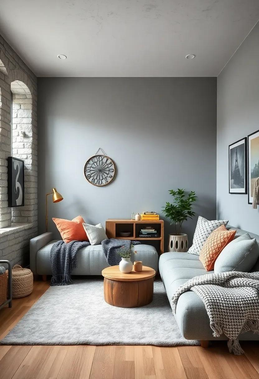Playful‍ Textures: Incorporate tactile elements like velvet cushions, ⁤knitted ⁢throws, and a⁤ soft area rug to⁤ add warmth to ⁣a grey-themed room