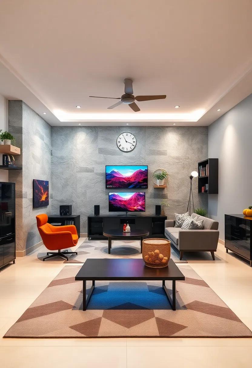 Gamer's Paradise:‌ Curate the‍ ultimate gaming station with ⁤LED ‍lighting,⁤ comfortable⁢ seating, ​and smart⁤ organization for gear and games