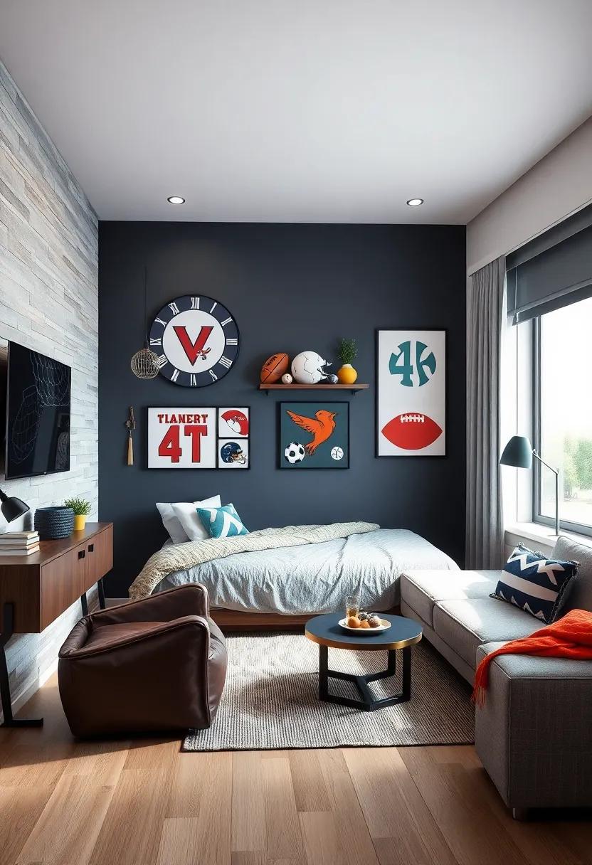 Sports⁣ Enthusiast: Showcase favorite‌ teams and sports ​memorabilia, merging‌ passion with⁢ style in⁢ a vibrant, energetic environment