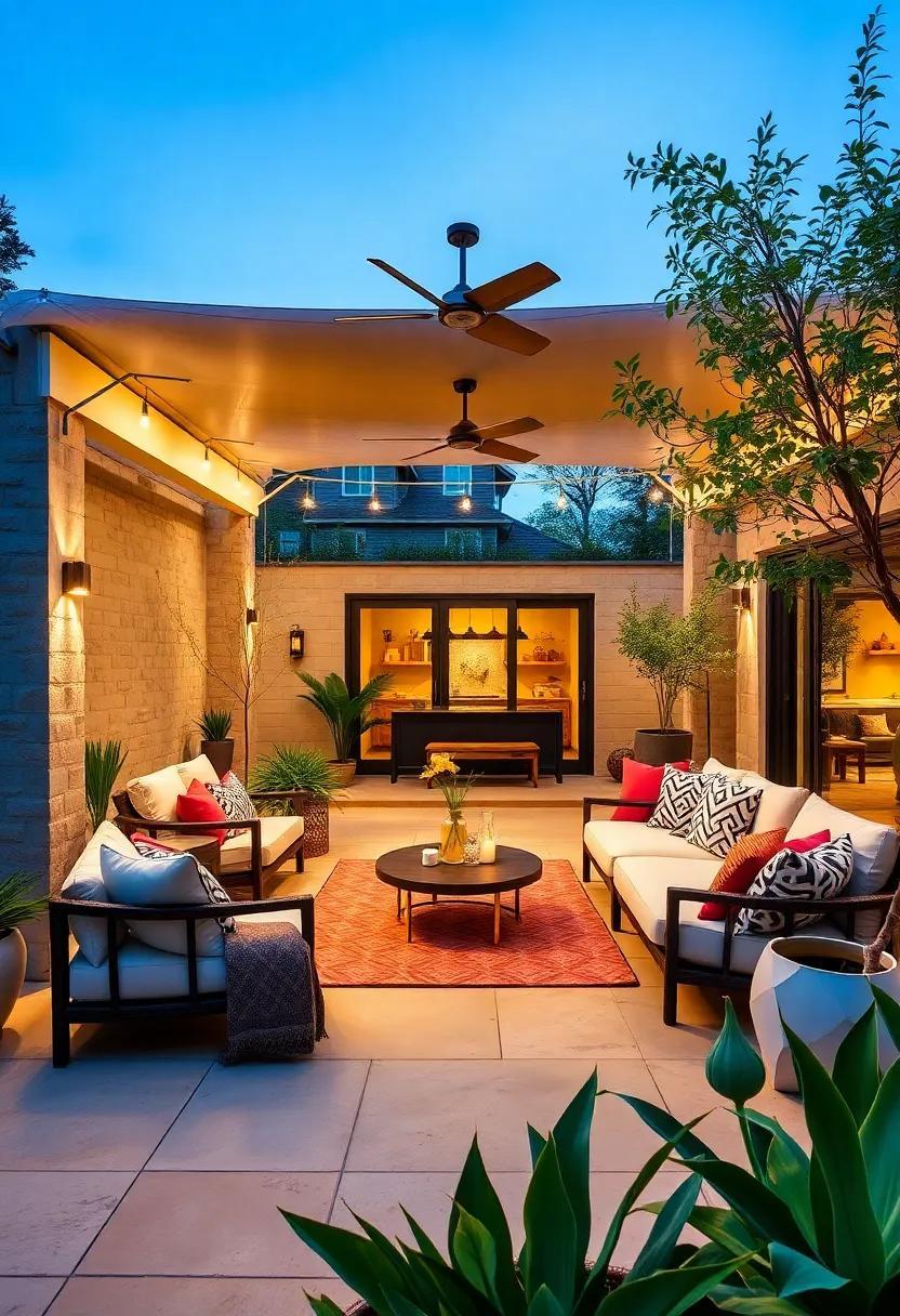 29 Stunning Large Patio Ideas Featuring Eye-Catching Statement Lighting