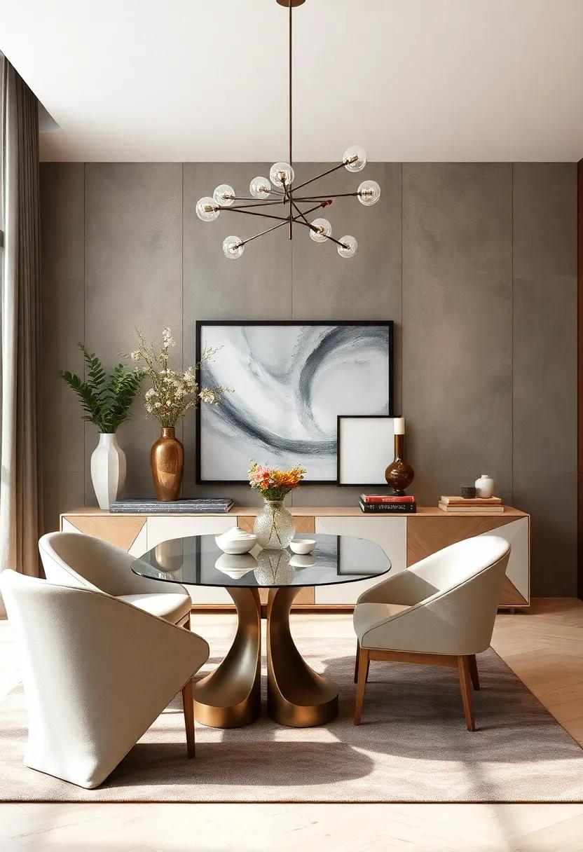 Modern ​Lines: A ‌contemporary sideboard with‍ angular shapes and ⁤high-gloss ‍finishes offers a clean, streamlined look that complements modern dining⁢ decor