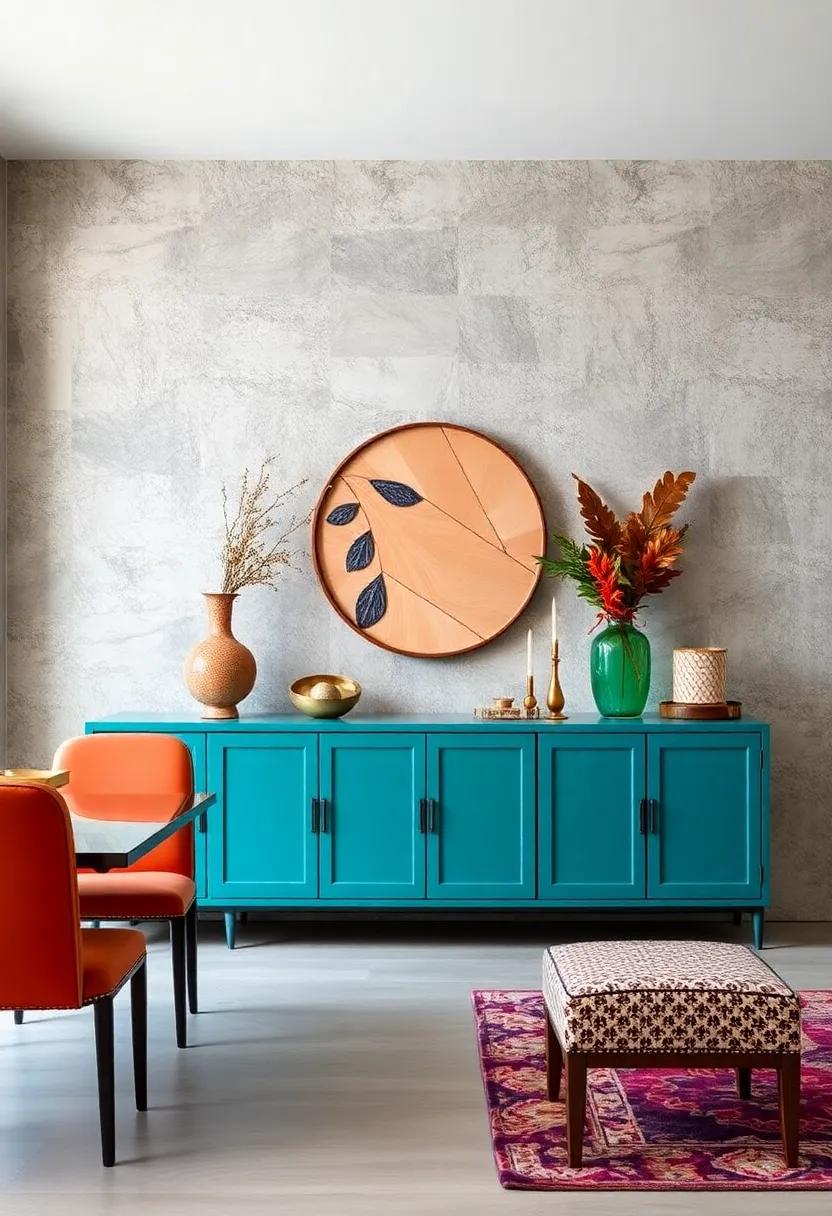 Bold ​Color Choices: A vibrant blue or emerald green buffet can become the ‌star ​of ⁣the room, infusing energy⁣ and playfulness into your dining experience
