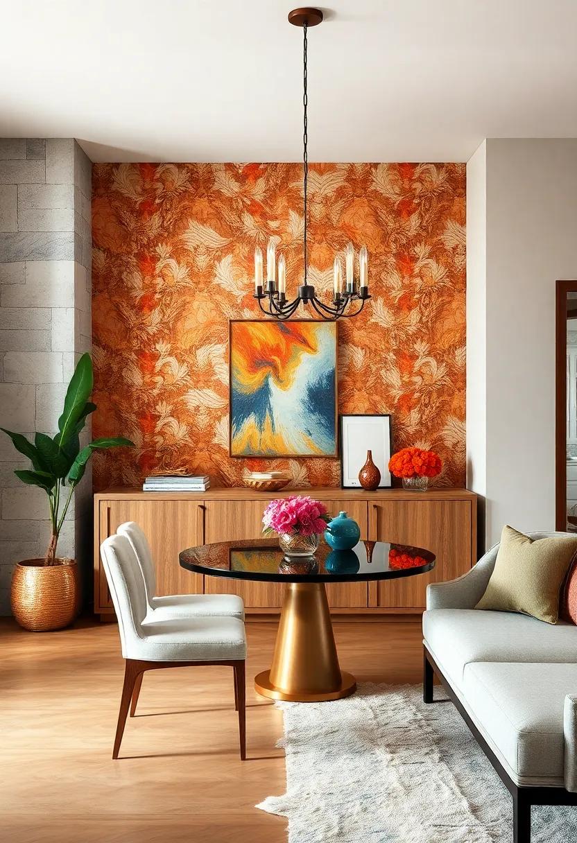 Bold‍ Wallpaper:⁢ If ‌possible, back your buffet with bold wallpaper, creating a visually striking backdrop that draws the⁣ eye