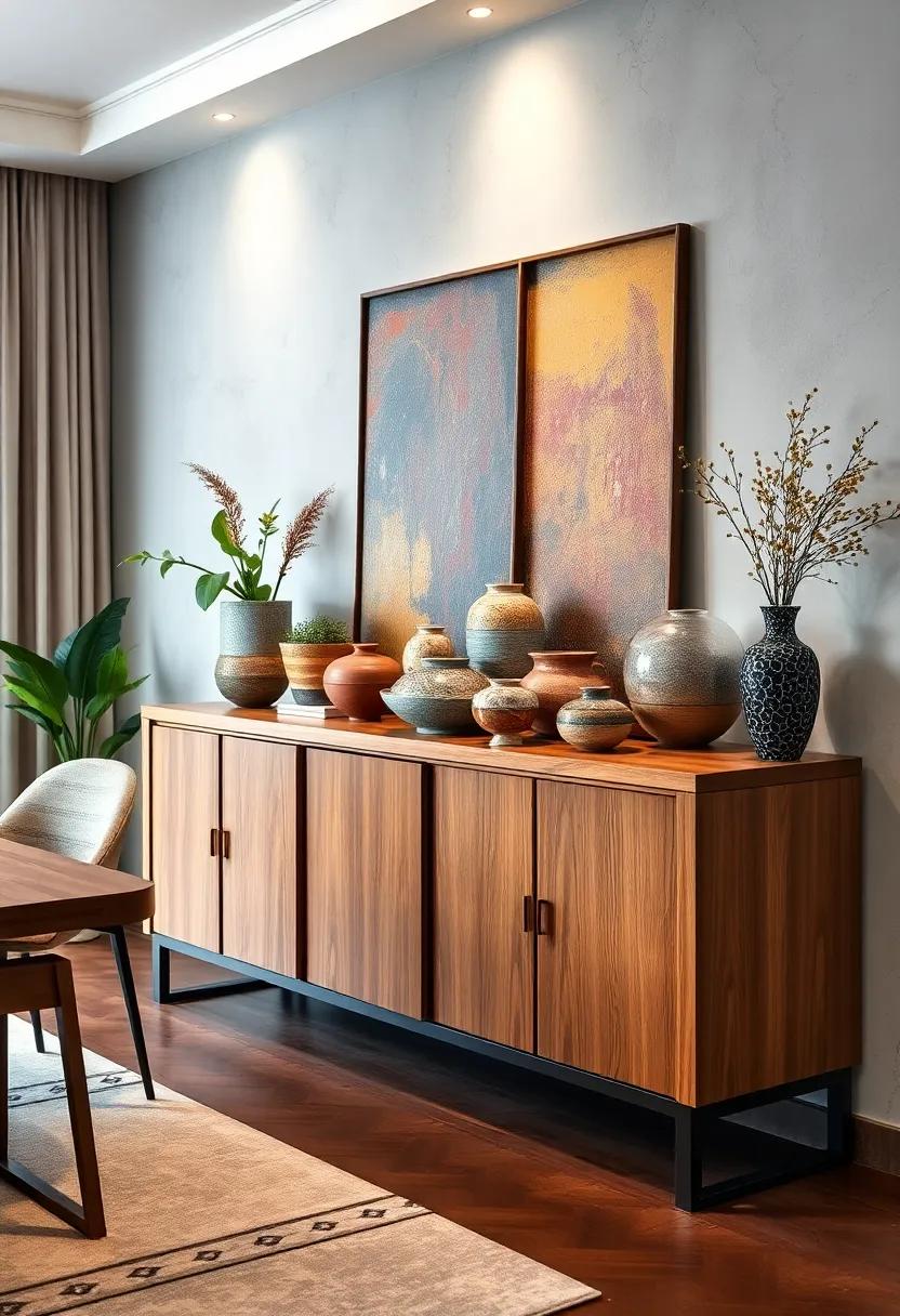 Artistic ⁣Flair: Select a buffet that showcases artistic design ‍elements, such as⁣ geometric patterns or sculptural‍ shapes, turning it into a functional ⁣piece of art