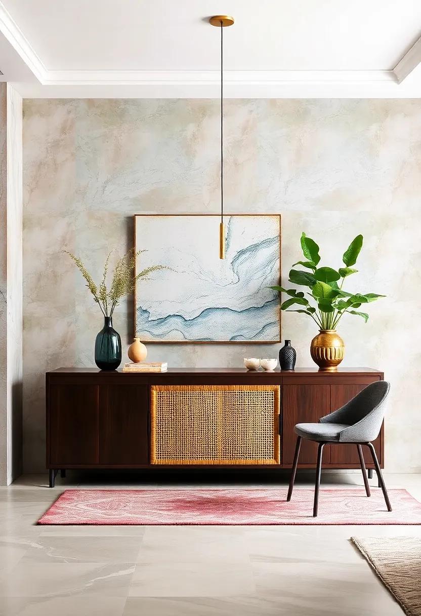 Textured Surfaces:⁢ A buffet with ⁤a fabric or rattan front adds depth‍ and ⁣tactile interest, captivating ⁤guests as they explore your‍ dining space