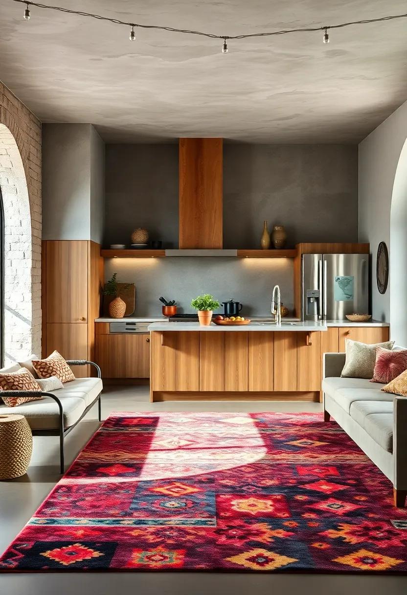 Colorful Rugs: Lay down a vibrant area rug that defines your kitchen ⁢space and adds warmth or⁤ contrast to your design ⁤scheme