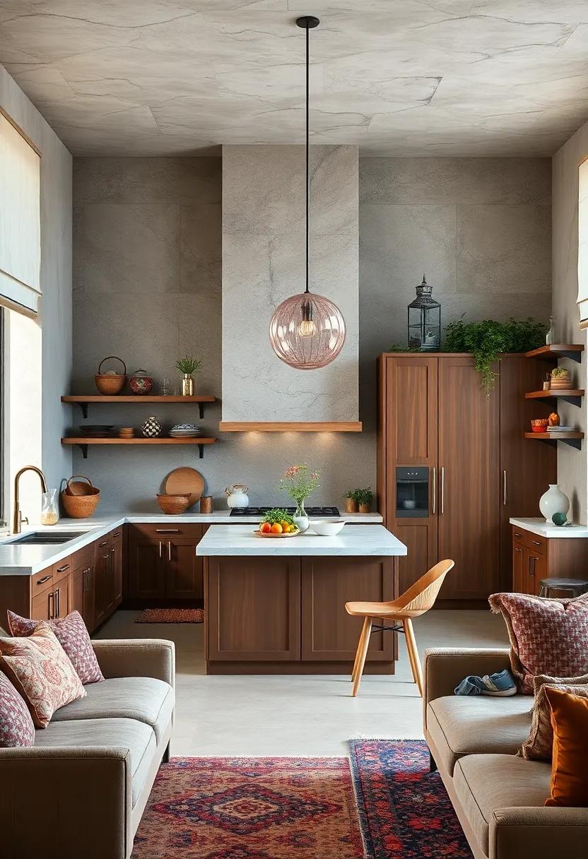 Cultural Elements: Incorporate traditional details or craftsmanship from different cultures, merging global influences into your kitchen