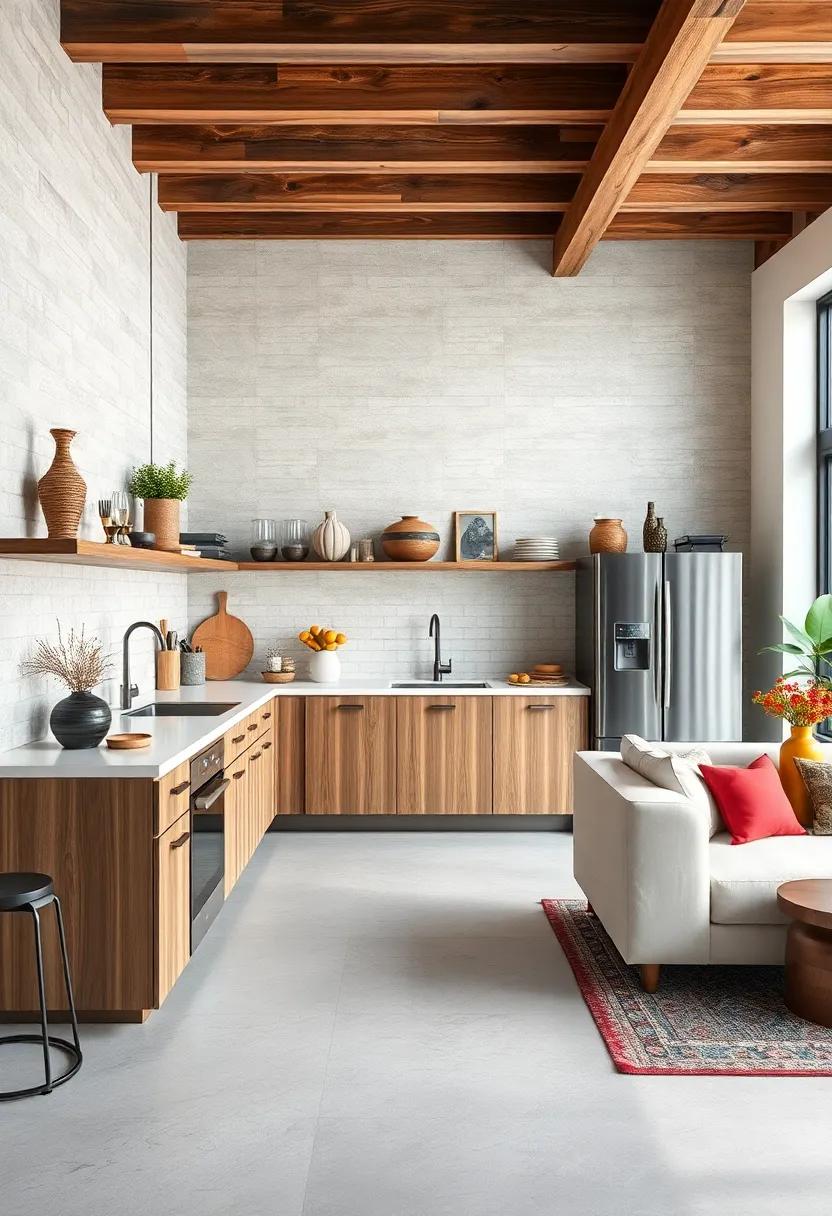 Mixed Materials: Combine wood,⁢ metal, and⁤ glass‍ for a⁤ layered aesthetic that adds depth ⁢and interest to your kitchen​ design