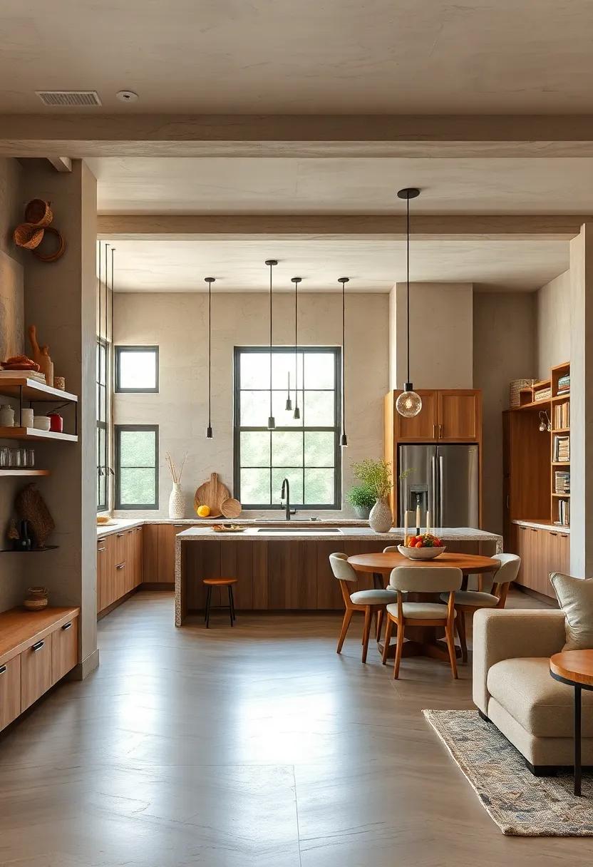 Multi-Functional Furniture: ⁢Design‌ a buffet or island that serves both⁤ as prep space and dining⁤ area, enhancing functionality and aesthetics